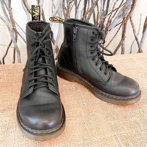 Dr. Martens Girl’s 1460 Boots Black Size 3 Lace Up